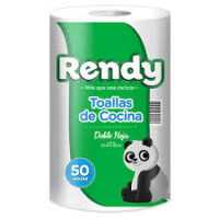 Toalla De Cocina Doble Hoja Rendy 50 Hojas...
